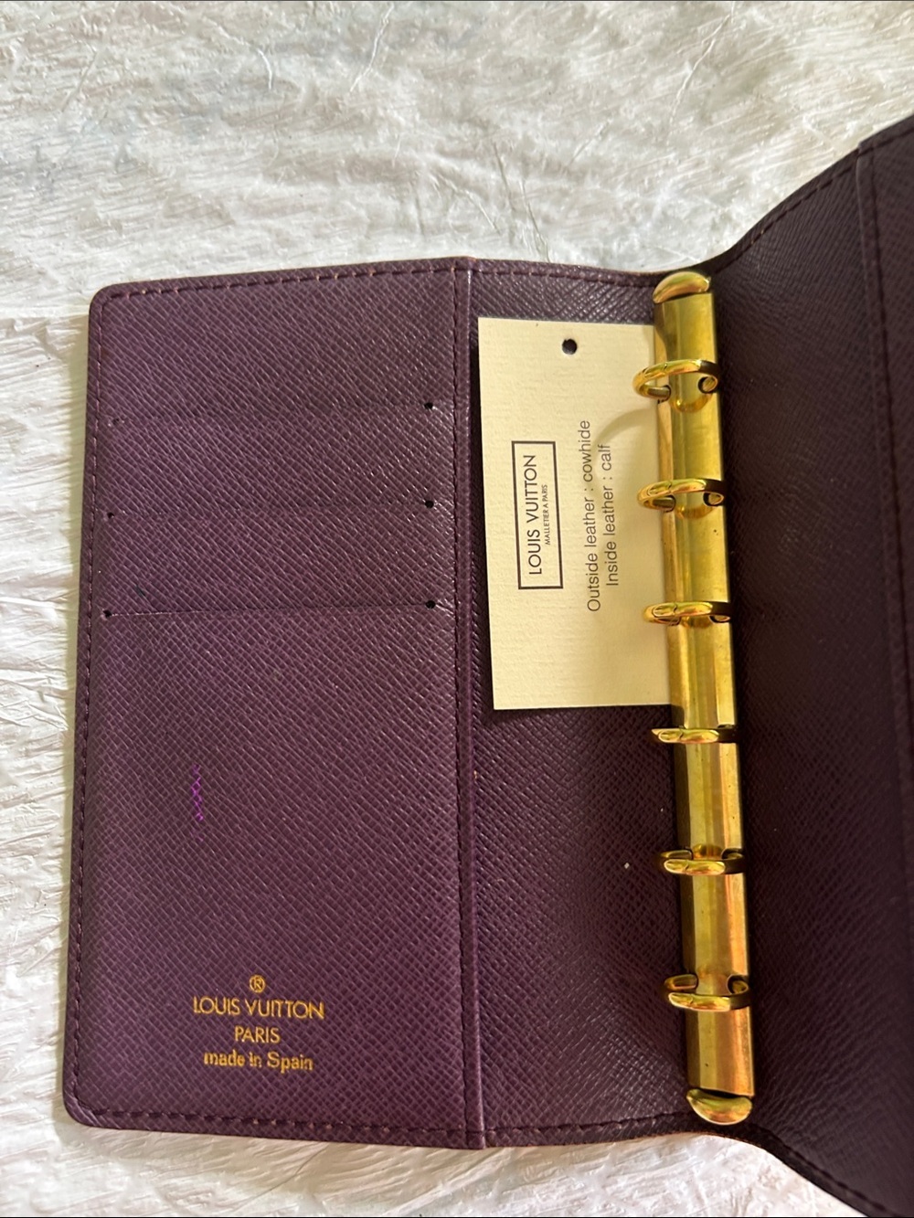 Louis Vuitton Vintage Epi Agenda PM Yellow Toledo Gold Planner Leather Cover - Picture 5 of 9